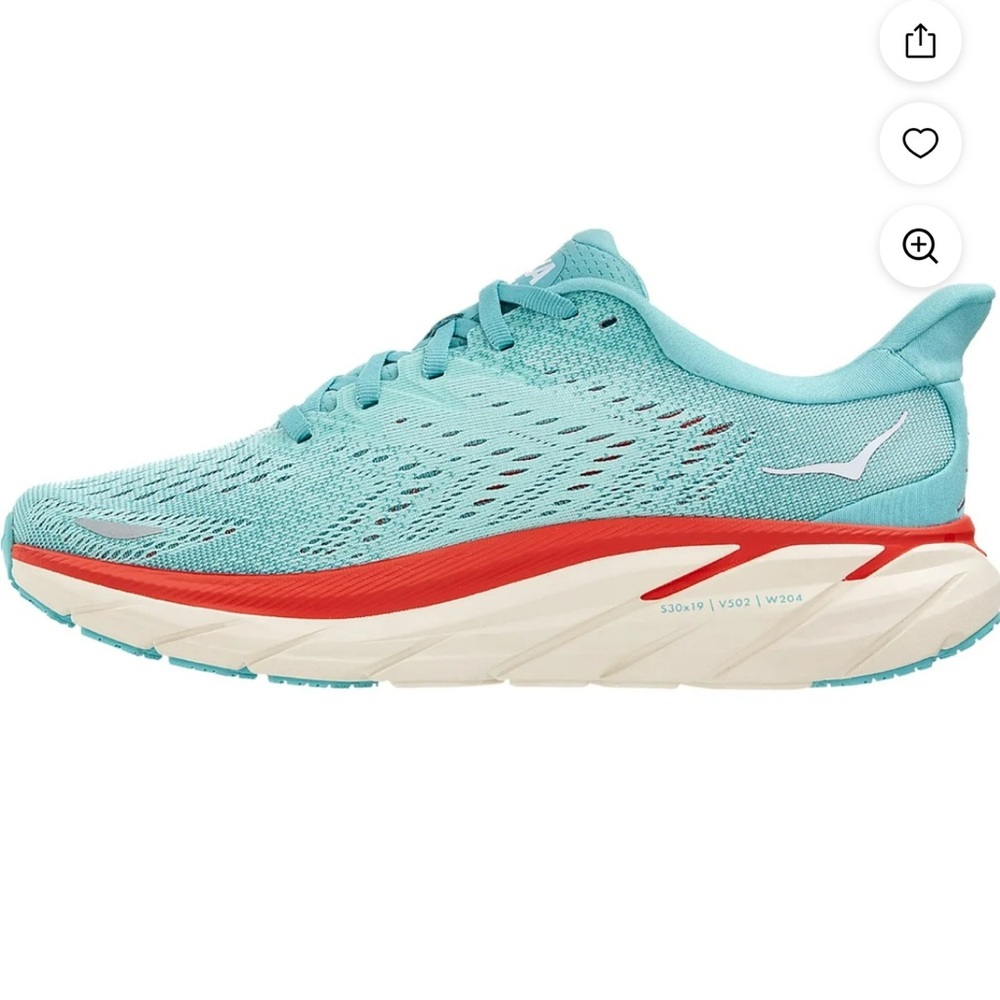Hoka Clifton 8 Teal Sneakers